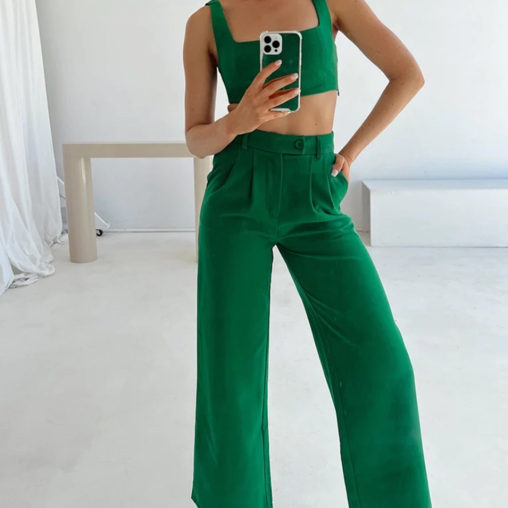 NWT Princess Polly Huxley Set Green